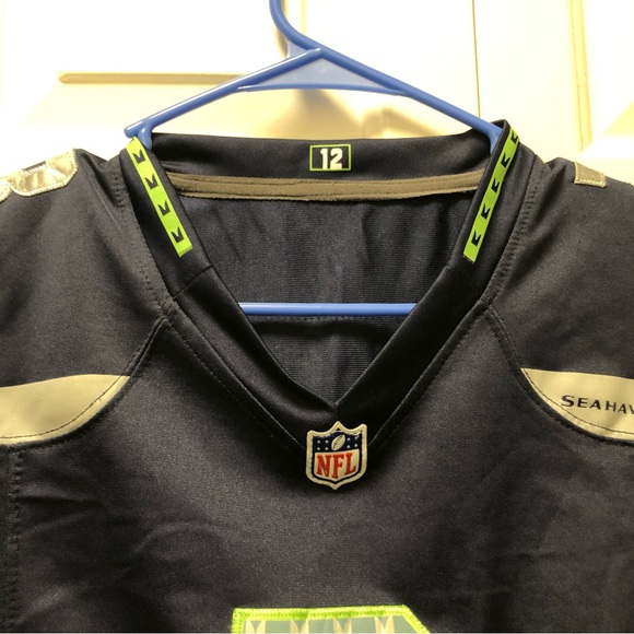 Nike On Field NFL Authentic Seattle Seahawks #3 Wilson Women's  Blue Jersey - Picture 14 of 15